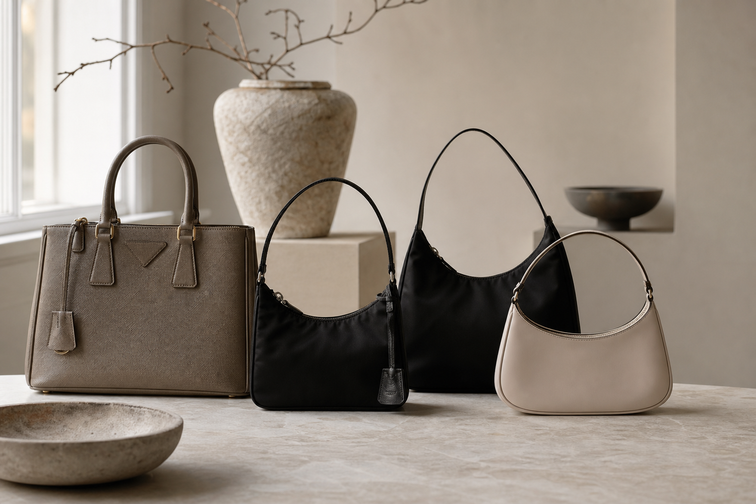 Prada-taskemodeller forklaret (2026): Galleria vs. Re-Edition vs. Re-Nylon vs. Cleo - Hvilken skal du vælge