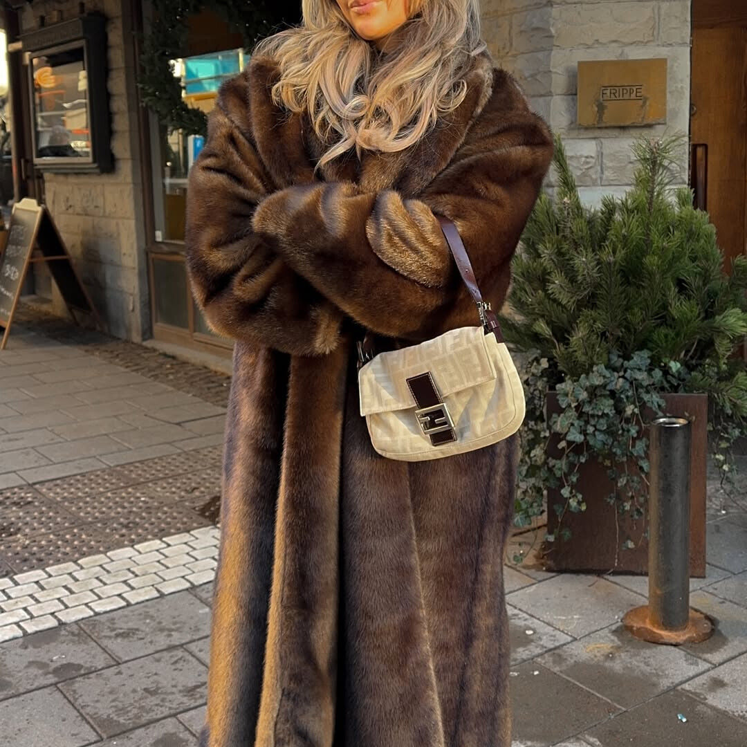 Fendi Baguette Blue Canvas
