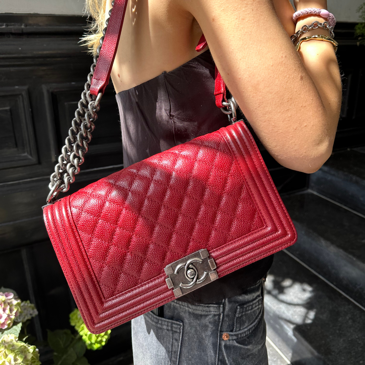 Chanel Medium Boy Brown Leather