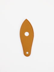 Zipper pull leather