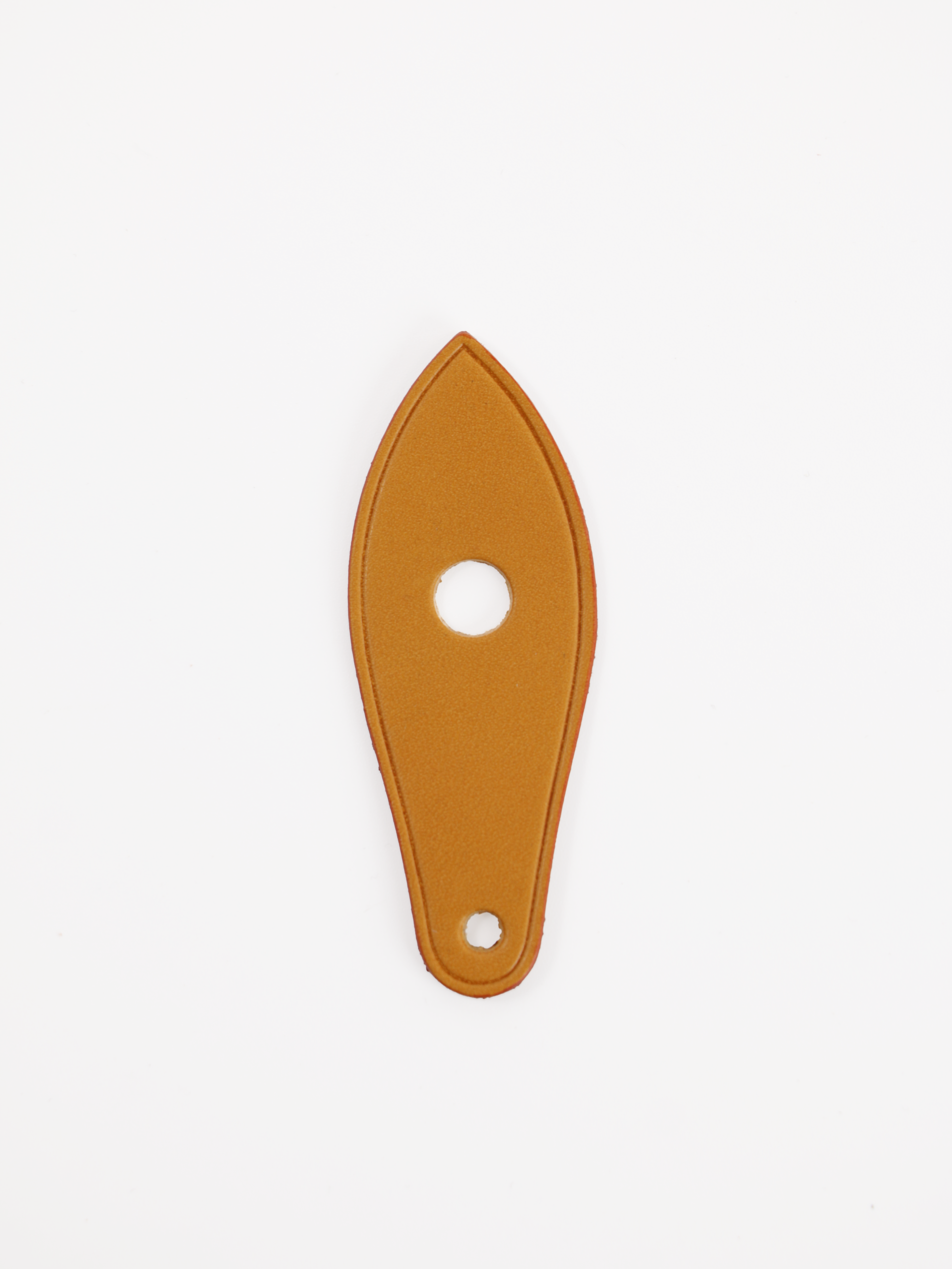 Zipper pull leather
