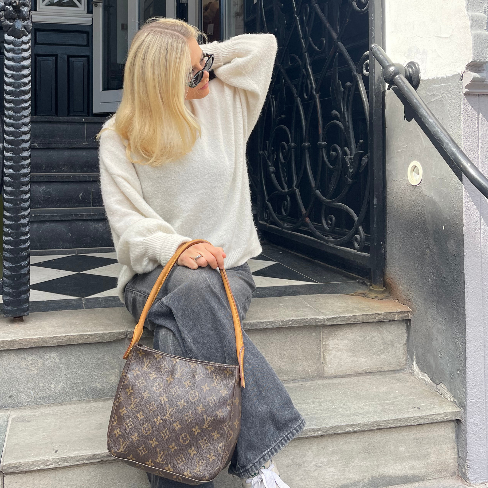 Louis Vuitton Looping MM Brown Canvas