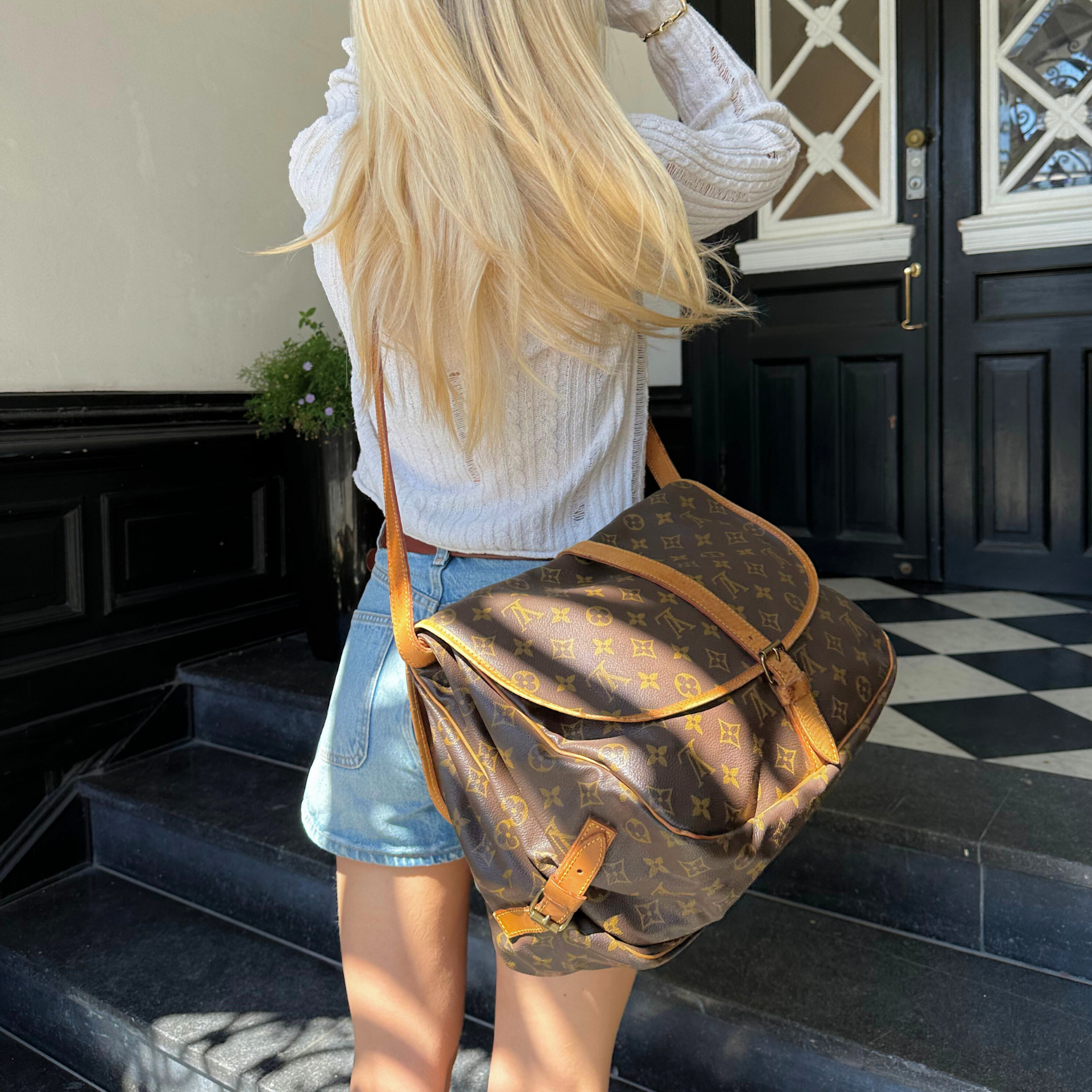 Louis Vuitton Saumur GM Brown Canvas