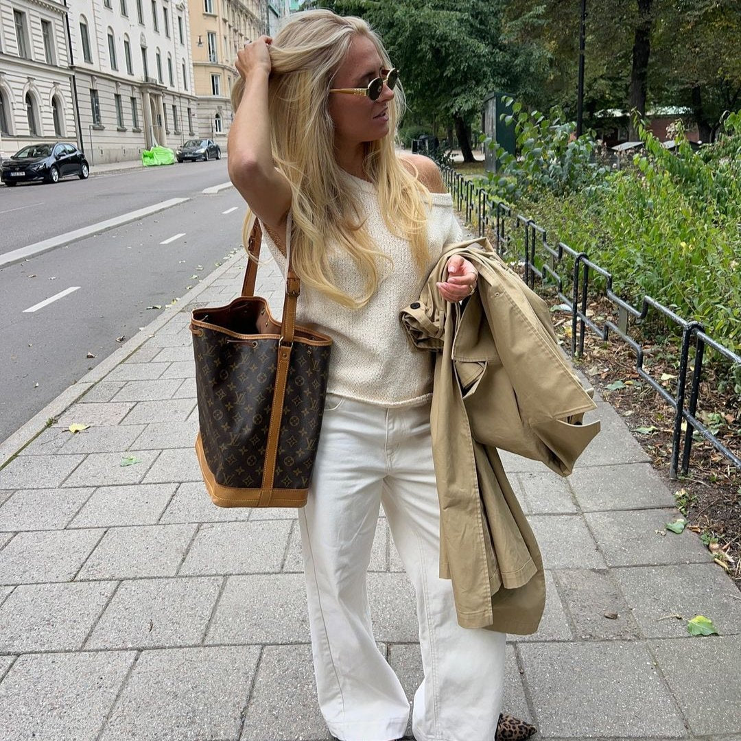 Louis Vuitton Noé Cream Canvas