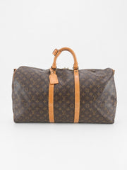Louis Vuitton Keepall 55 Brown Canvas