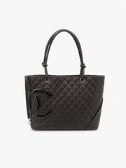 Chanel Hand Bag Brown Leather