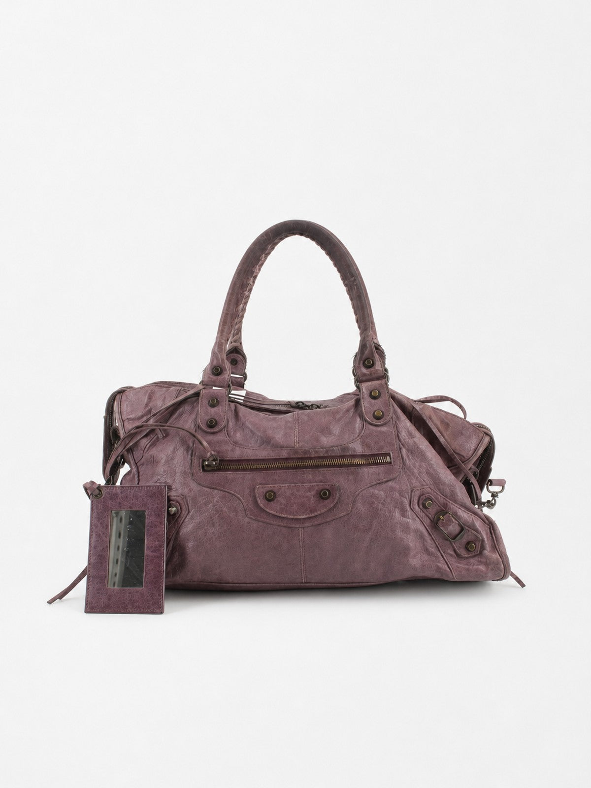 Balenciaga Part Time Purple Leather