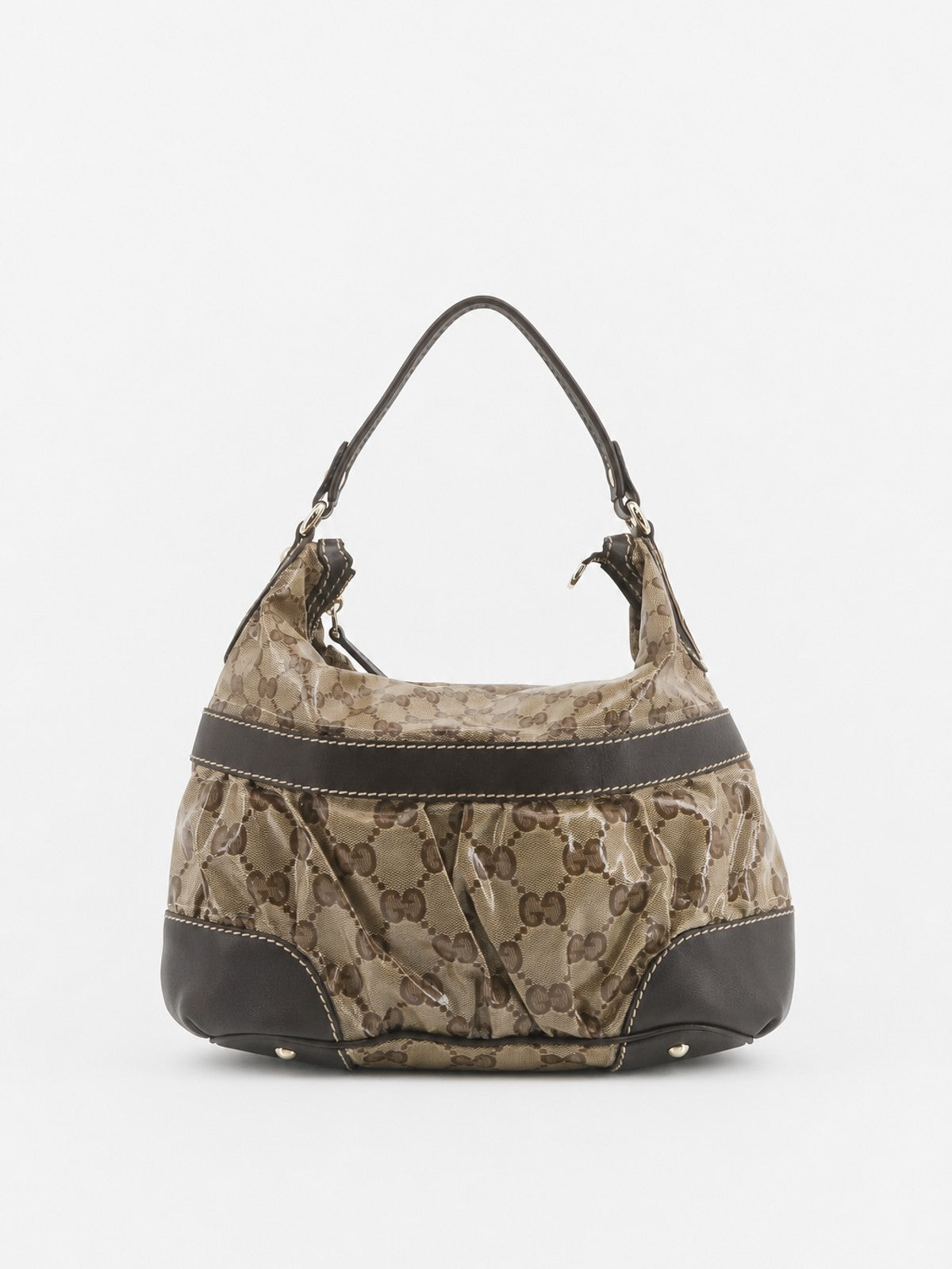 Gucci Shoulder Bag Brown Canvas