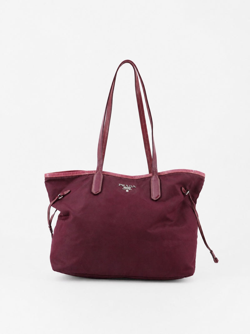 Prada Tote Bag Purple Soft nylon