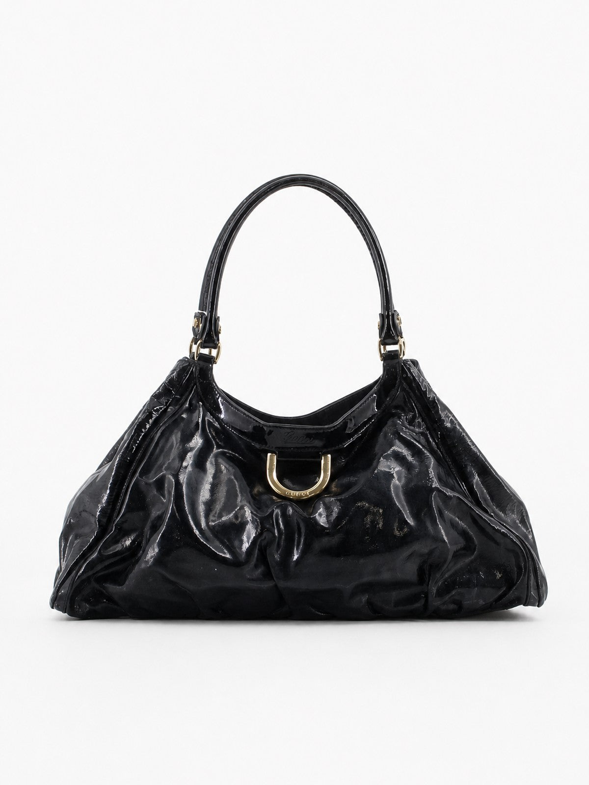 Gucci Abbey D-Ring Large Black Patent leather