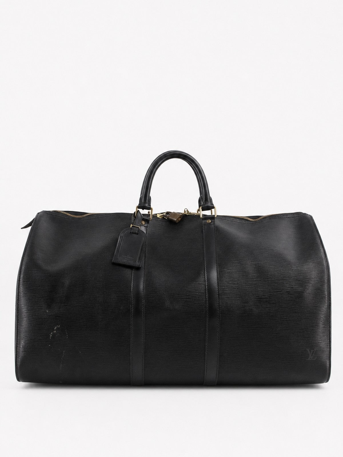 Louis Vuitton Keepall 55 Black Epi leather