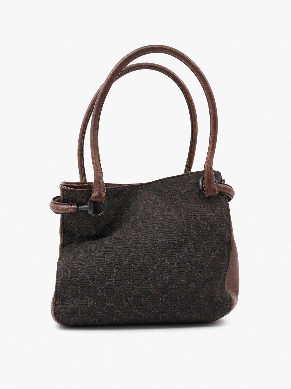 Gucci Shoulder Bag Brown Fabric