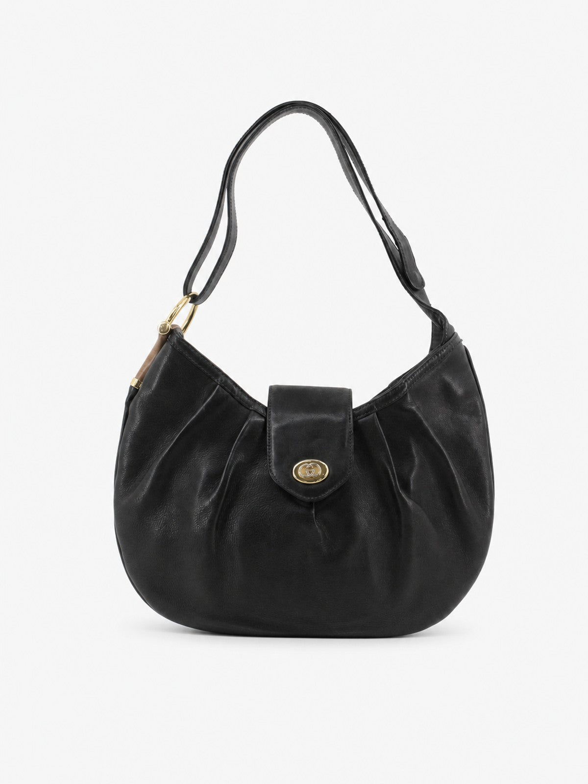 Gucci Shoulder Bag Black Leather