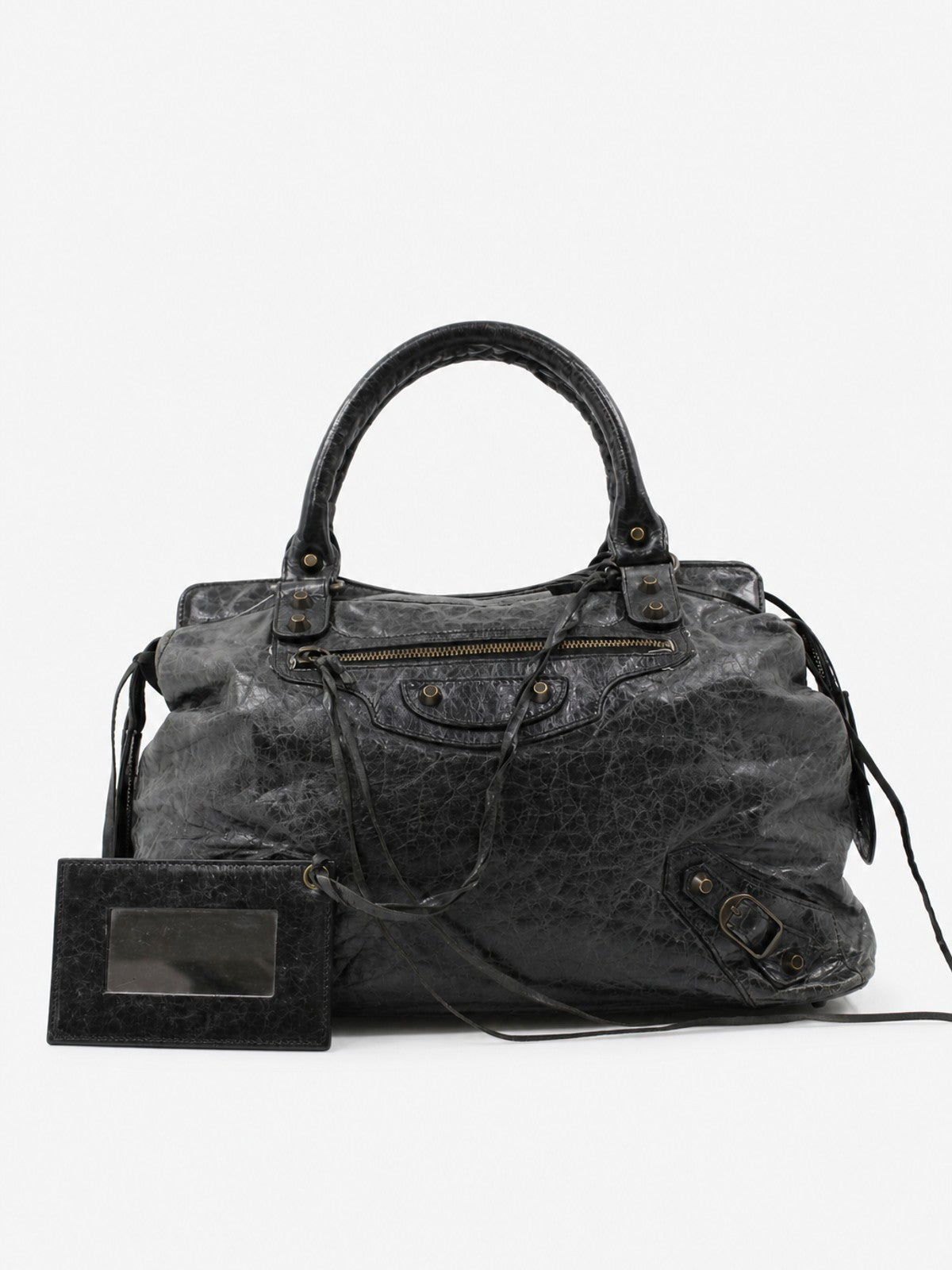 Balenciaga Midday Black Leather