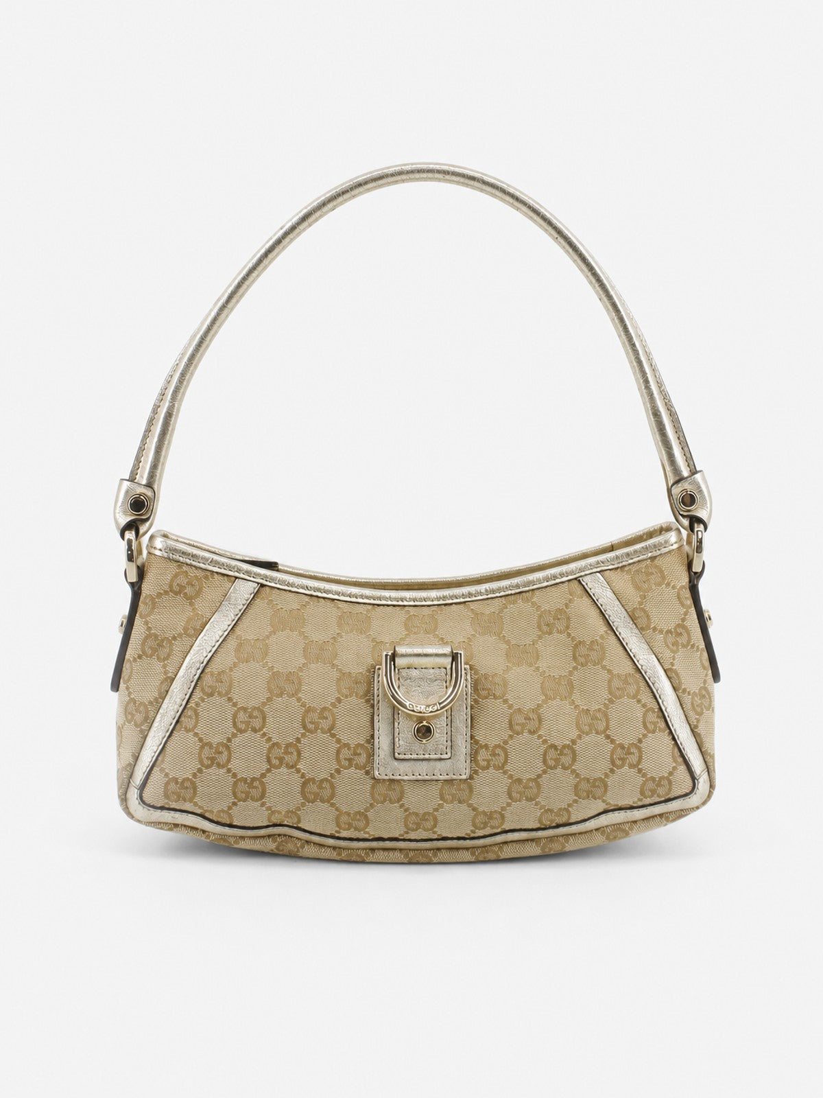 Gucci Abbey D-Ring Pochette Brown Canvas