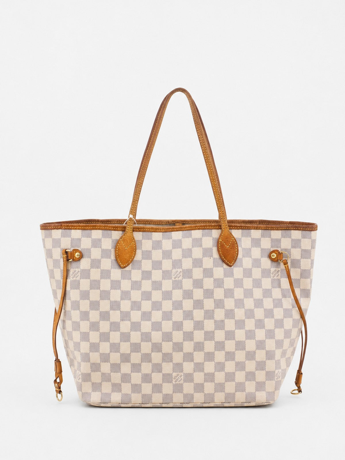 Louis Vuitton Neverfull MM White Canvas