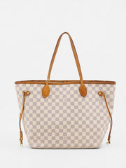 Louis Vuitton Neverfull MM White Canvas