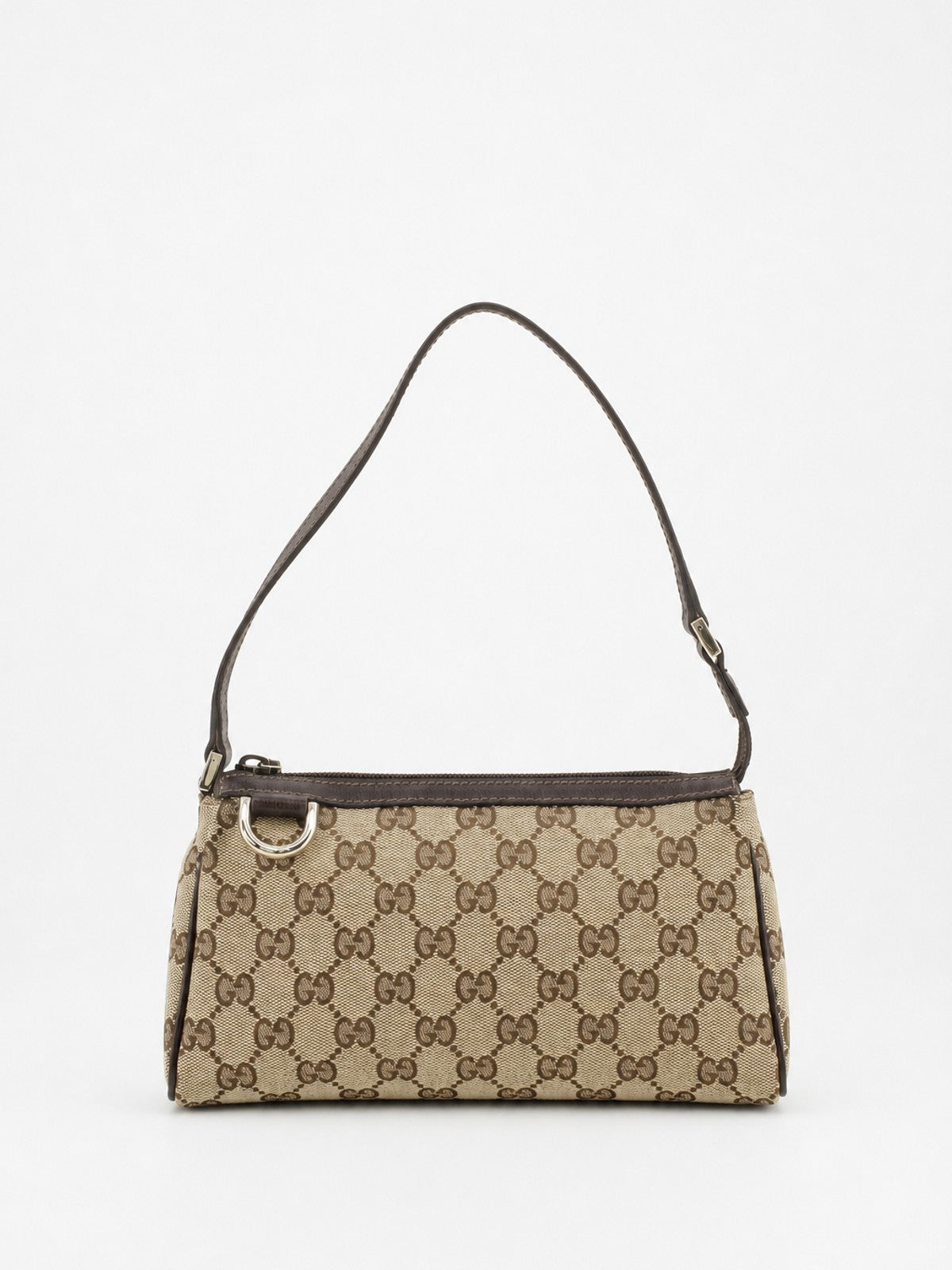 Gucci Abbey D-Ring Pochette Brown Canvas
