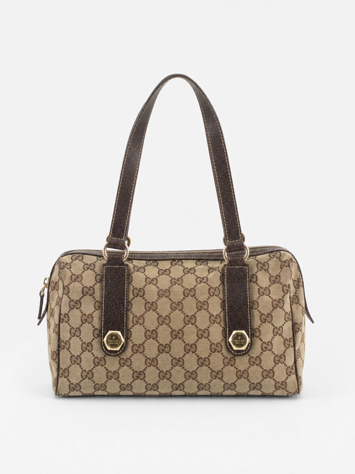 Gucci Shoulder Bag Brown Canvas