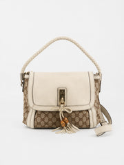 Gucci Shoulder Bag Brown Canvas