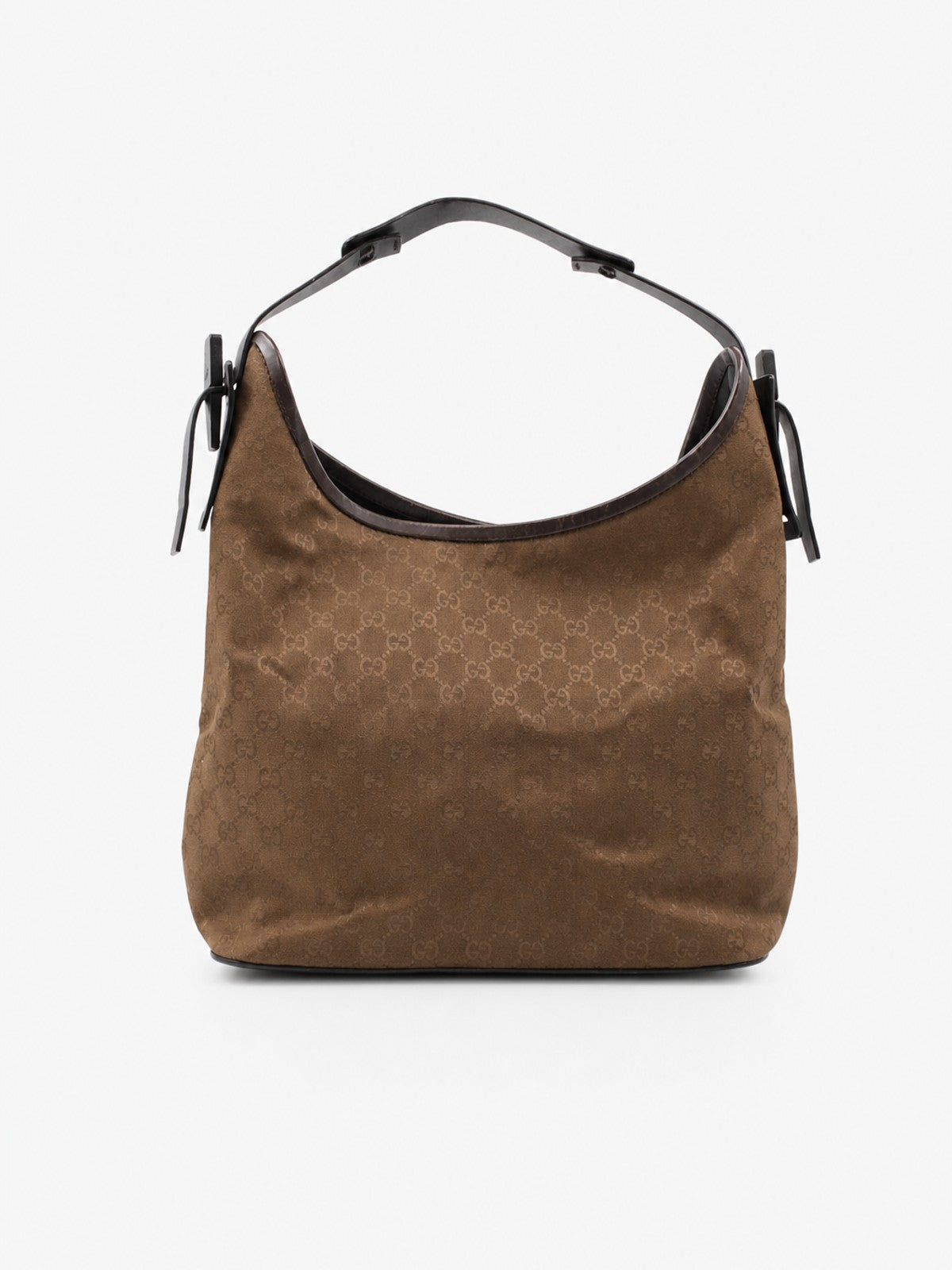 Gucci Shoulder Bag Brown Canvas