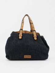 Miu Miu Shoulder Bag Blue Denim