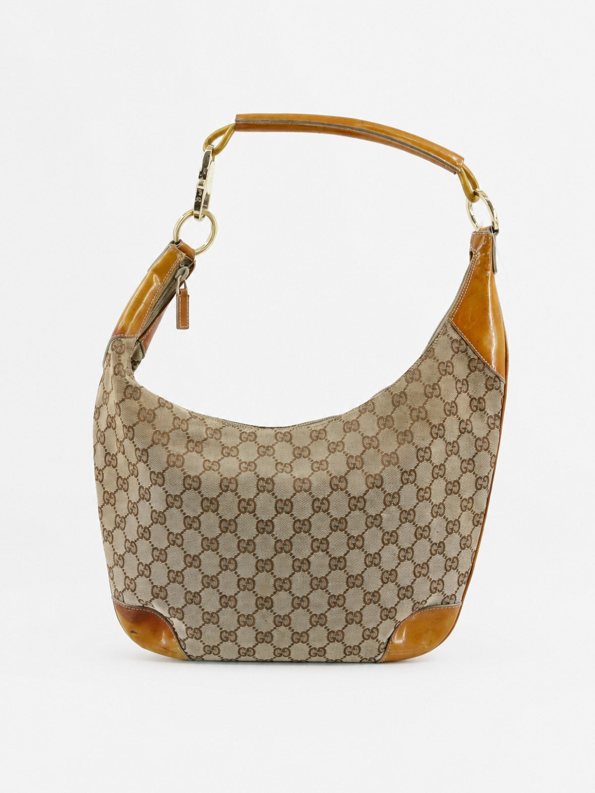 Gucci Shoulder Bag Brown Canvas