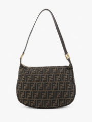Fendi Shoulder Bag Brown Canvas