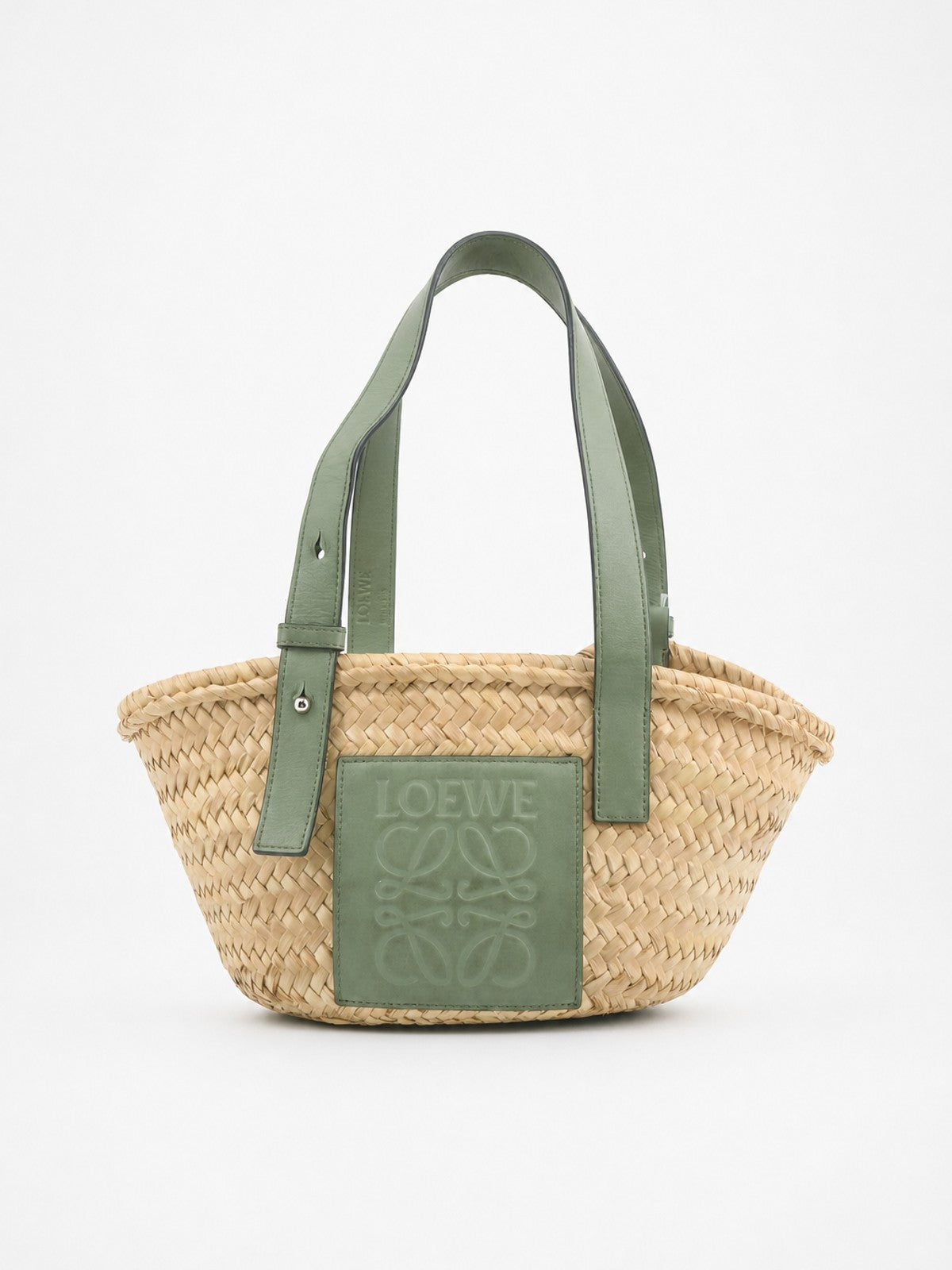 Loewe Shoulder Bag Green Raffia