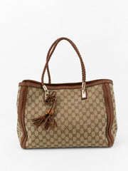 Gucci Shoulder Bag Brown Canvas