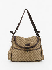 Gucci Crossbody Bag Brown Canvas