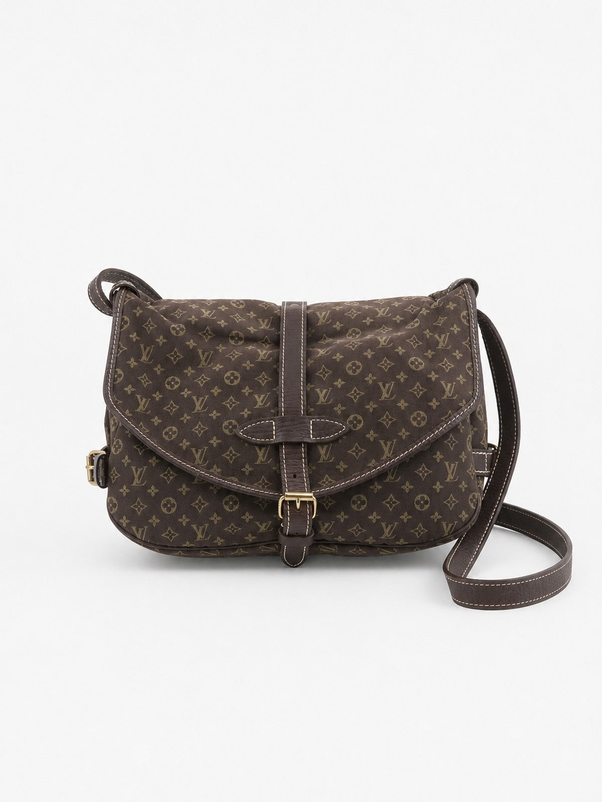 Louis Vuitton Saumur MM Brown Fabric