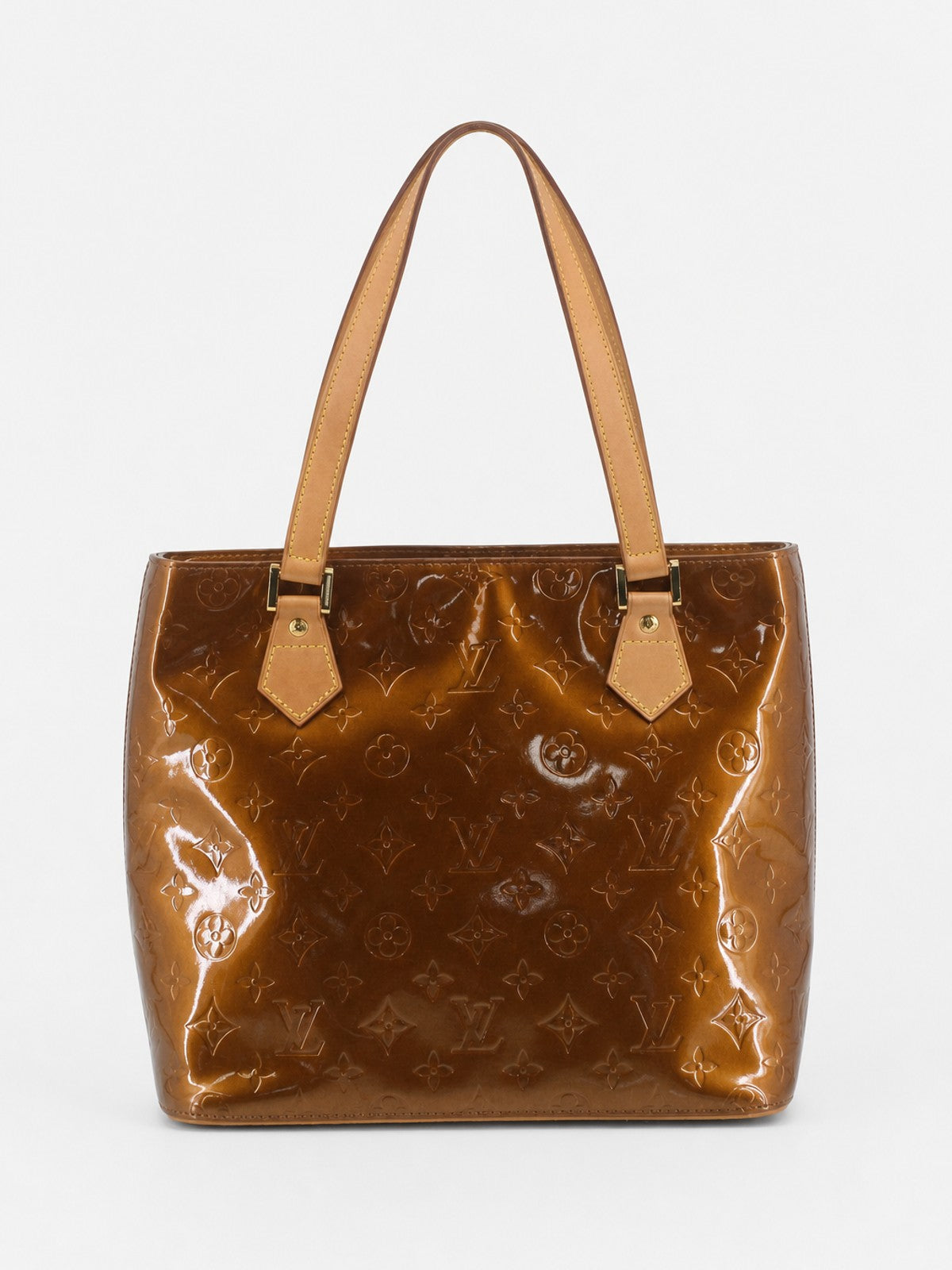 Louis Vuitton Houston Brown Vernis leather